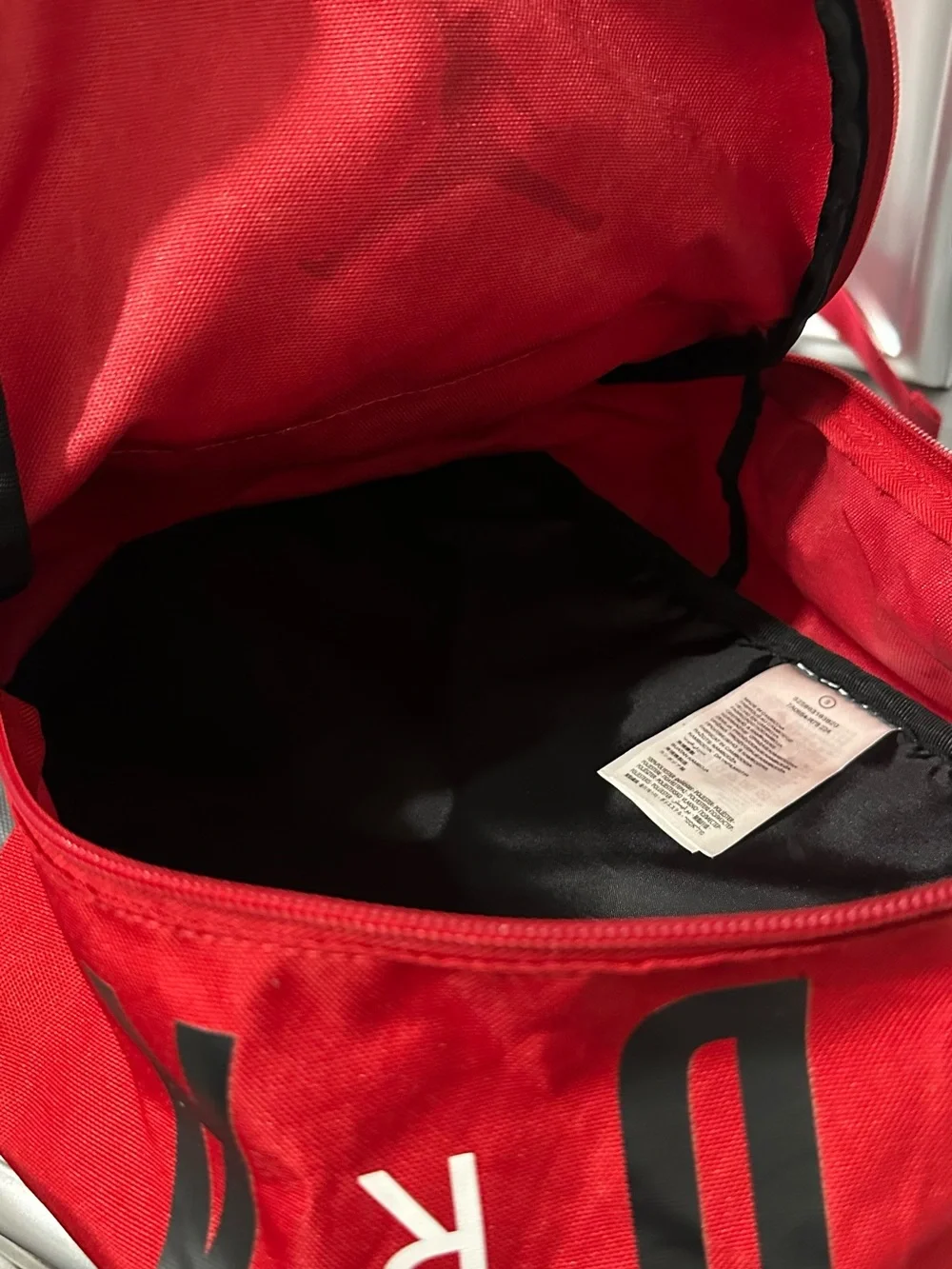 Jordan Red Mini Backpack with Black Logo